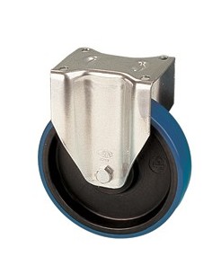 NDR 080/FI  Pevné kolo s modrou polyuretanovou obručí